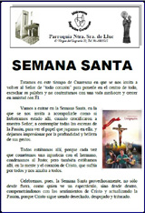 Hoja parroquial de Semana Santa 2017