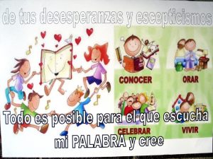 Cartel de Cuaresma en Parroquia Virgen de Lluc