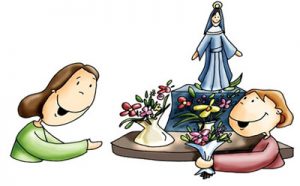 Ofrenda floral a la Virgen