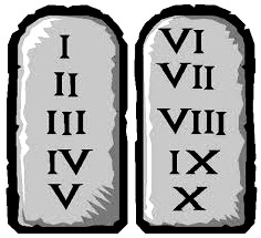 Tablas de los 10 mandamientos